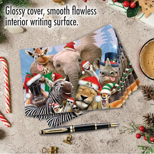 Merry Christmas to Zoo - NobleWorks Boxed Cards Set of 12