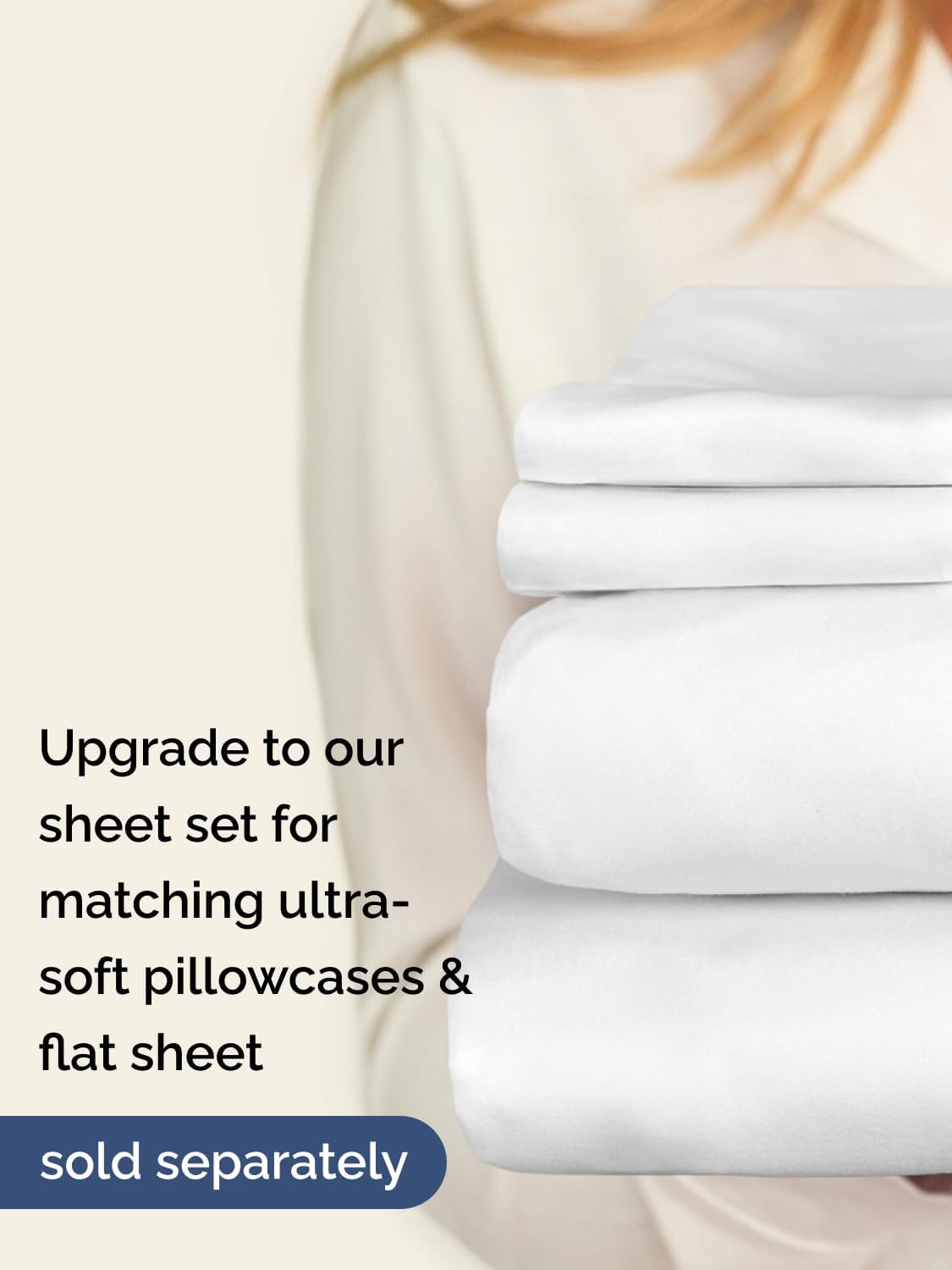 Regine Switzerland Extra Deep Queen Fitted Sheet - Ultra Soft, Wrinkle-Free - Fits 18-24 Inch Mattresses - Easy-Care & Breathable - White