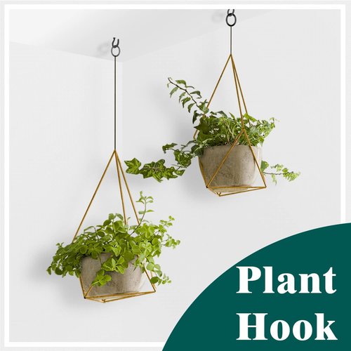 EIENHOSHI Screw Hooks - 105 Pcs in 6 Sizes for Versatile Hanging | Black Metal Cup Hooks (1/2" to 1-1/4")