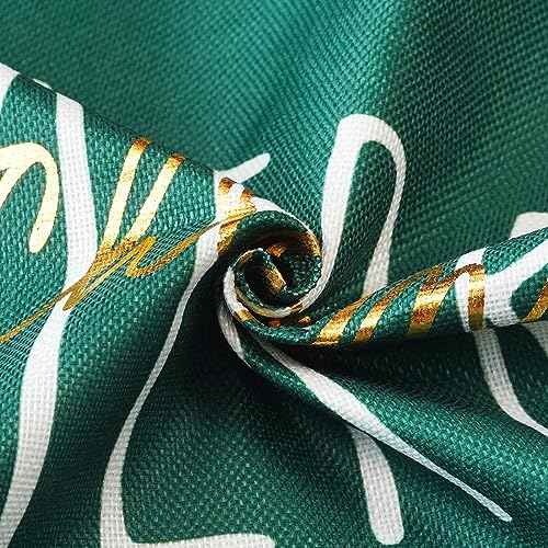 ONWAY Christmas Pillow Cover 12x20 Inch Merry Christmas Gold Green Decorative Throw Pillows Farmhouse Winter Holiday Decor Cushion Case for Sofa Couch Home Decorations