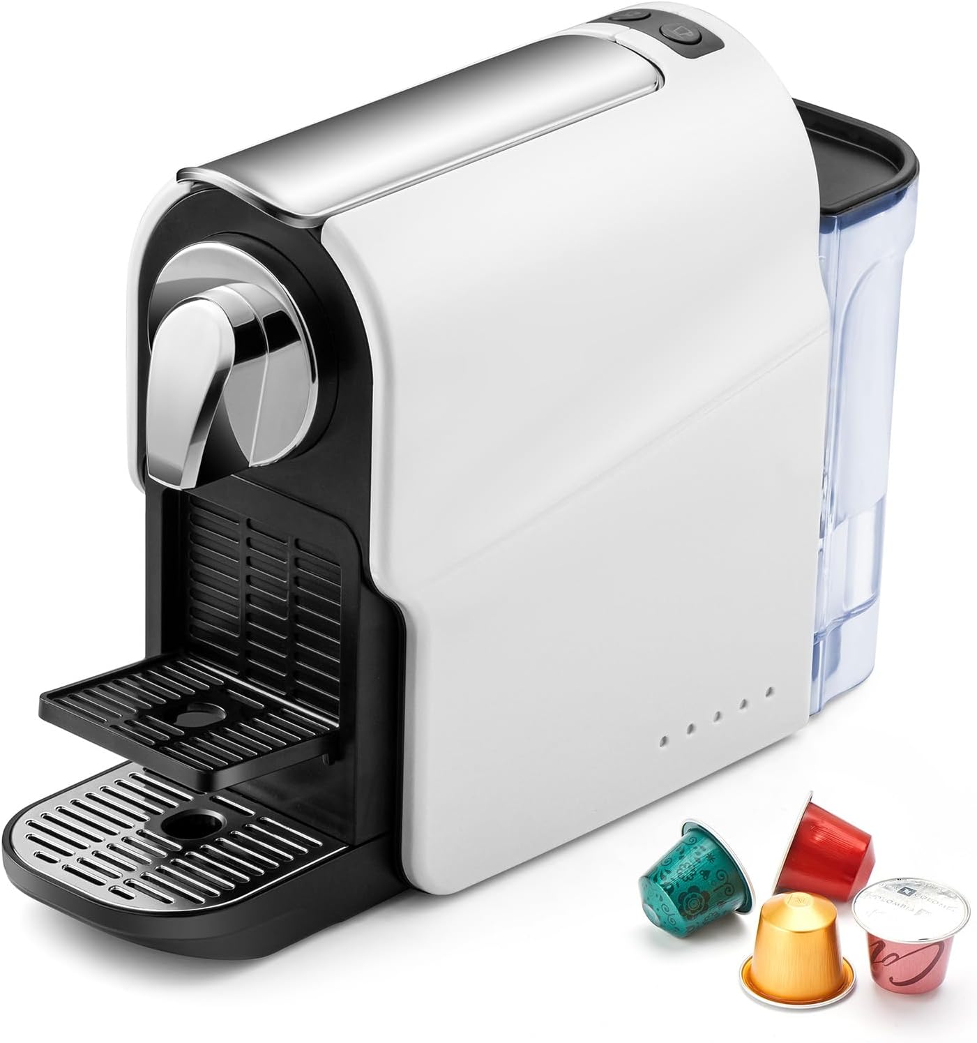 Beanglass Espresso Pod Machine - High Pressure 20 Bar Coffee Maker | 22oz Removable Water Tank, Adjustable Cup Tray