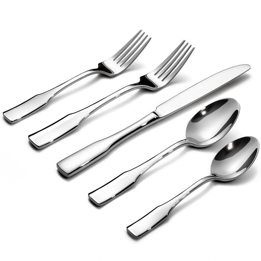 Alata Kate 20-Piece Silverware Set Stainless Steel Flatware Set,Service for 4,Mirror Polished Cutlery Set,Dishwasher Safe