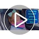 Kids Travel Pillow for Car & Airplane - Navy, Medium Support, Washable