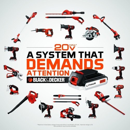 BLACK+DECKER 20V MAX Lithium Ion Battery - 1.5Ah Extended Runtime for Tools & Outdoor Equipment