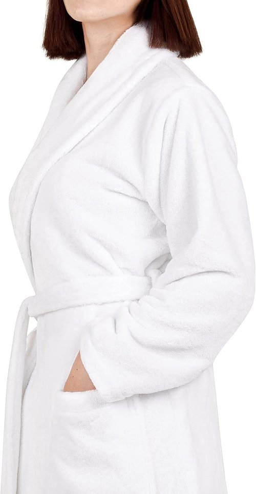 Cotton Paradise Unisex Fleece Bathrobe - Plush Warm Robes for Men & Women | Cozy Comfort