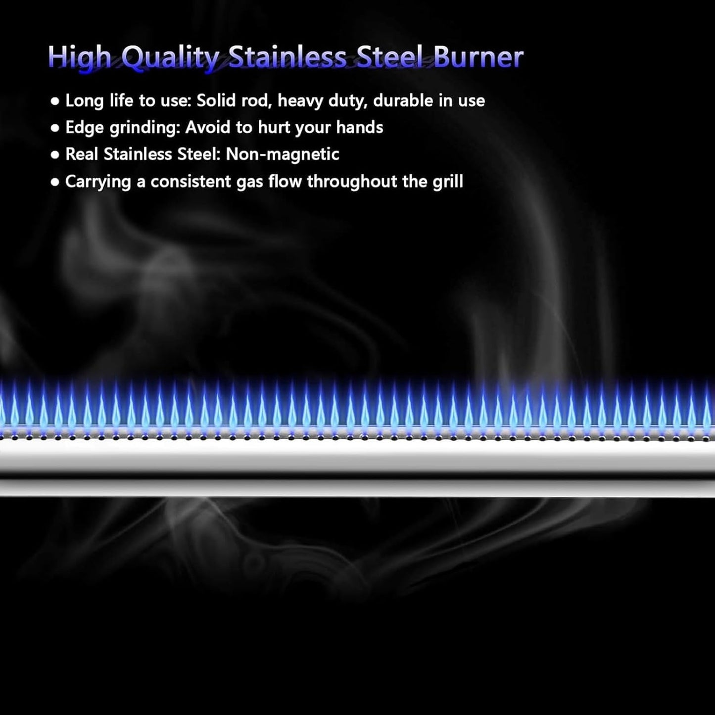 Weber Spirit E310 Grill Parts Replacement Kit - Flavorizer Bars & Burner Tubes | 15.3" Heat Plates, 18" Burner