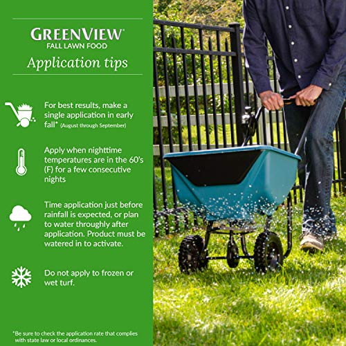 Fall Lawn Fertilizer 48 lb Bag - Covers 15,000 sq. ft. with GreenSmart