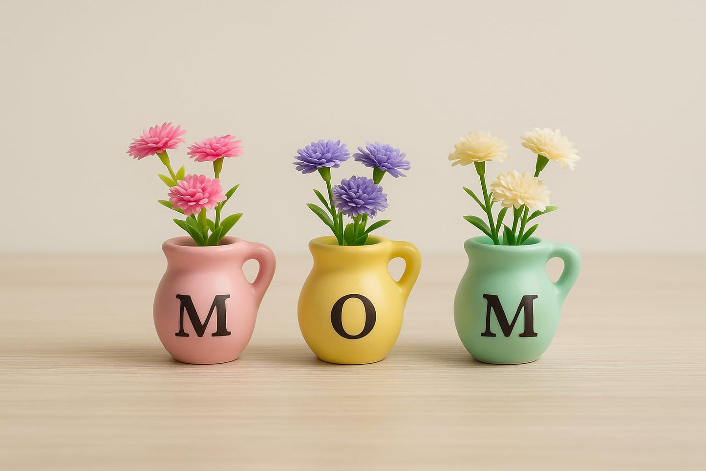 Mini Vase Magnets for Fridge - Christmas Mom Gifts from Daughter, Unique Birthday Gifts for Mom from Son,