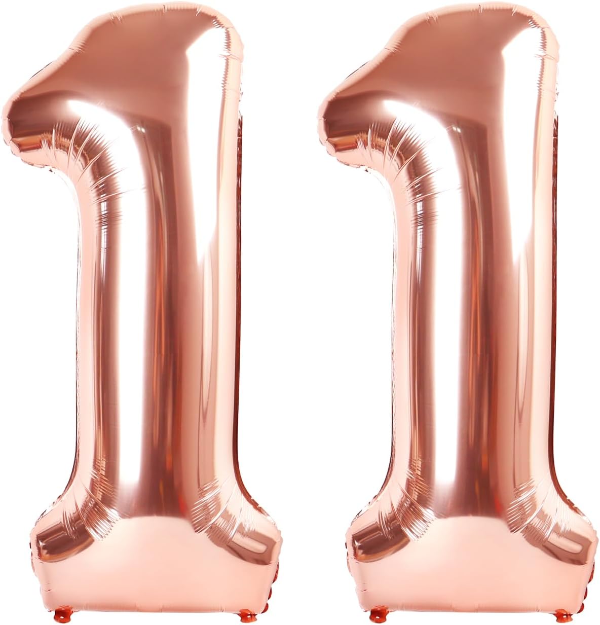 Rose Gold Number 11 Balloon - 40 Inch 11th Birthday Decoration for Girls & Boys