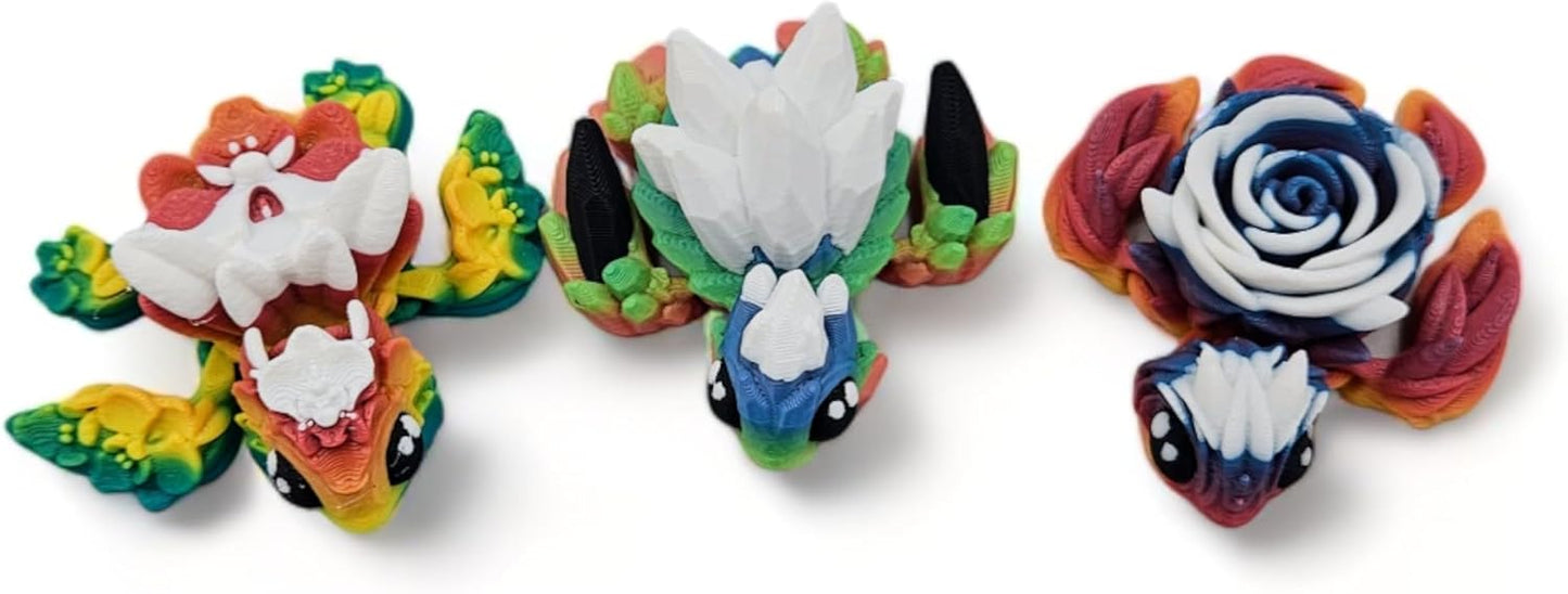 Surprise Turtle Egg Collectible Figurine - Unique Colors for ADHD & Autism Relief - Set of 3 Turtles (Rainbow)