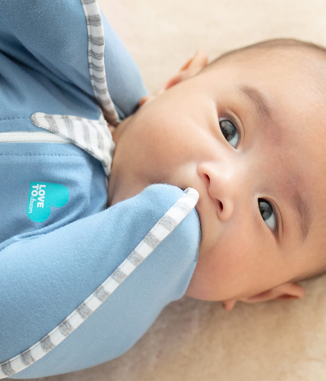 Love to Dream Swaddle UP - Baby Sleep Sack for Newborns 8-13 lbs | Self-Soothing Snug Fit in Dusty Blue