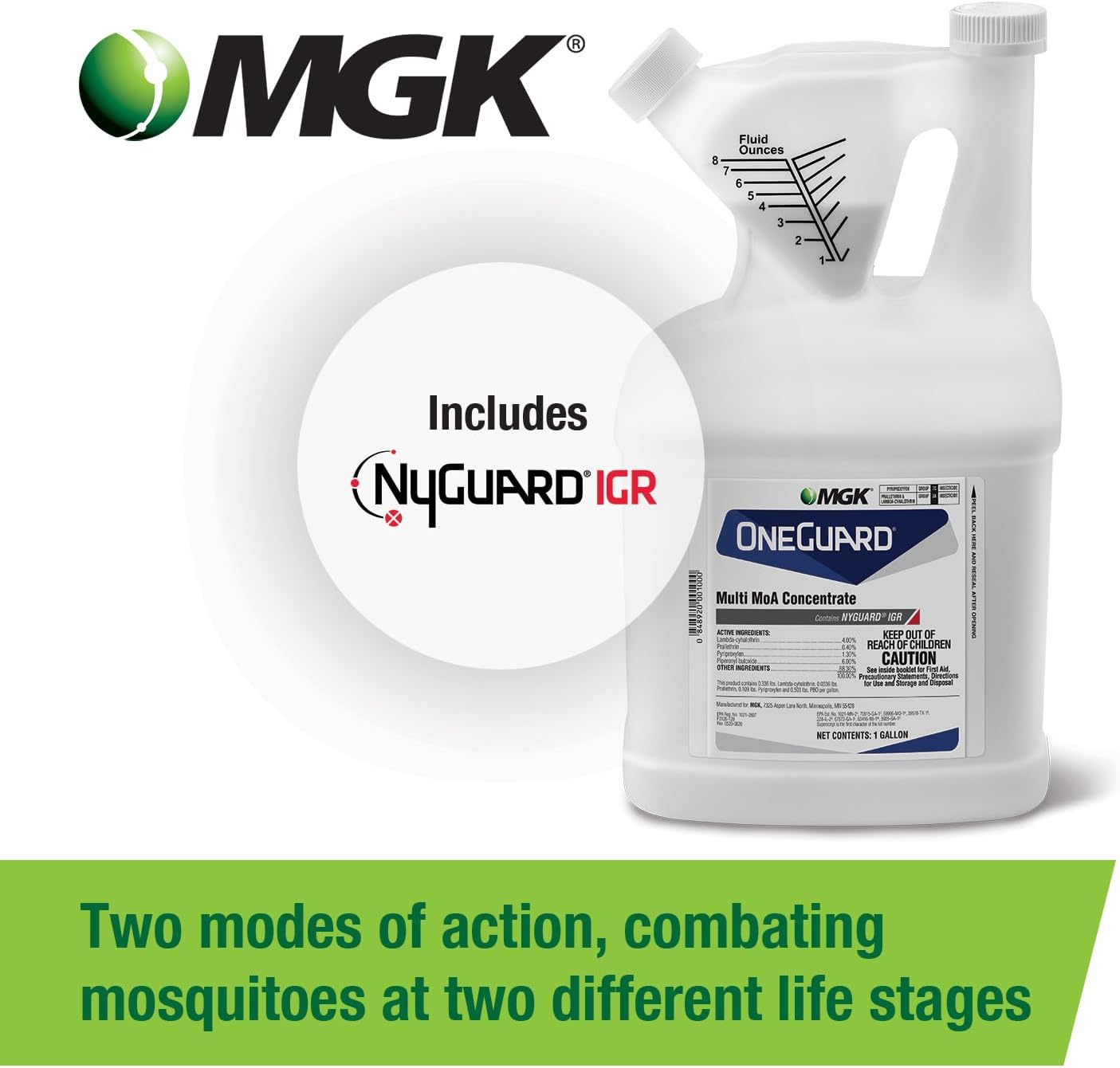 MGK OneGuard® Multi MoA Concentrate - Long-Lasting Insecticide for Fleas, Ticks, and More | Quart Size