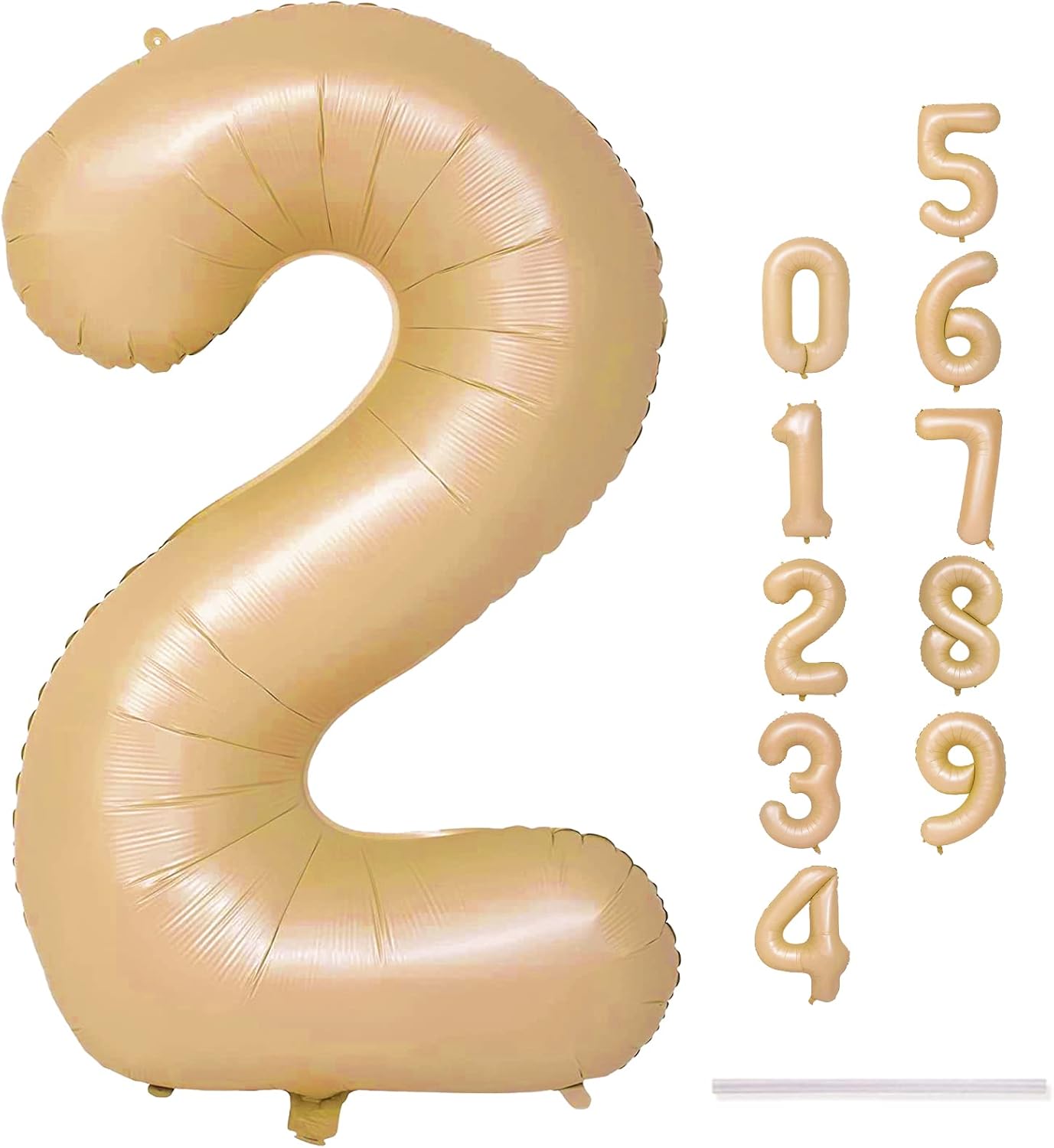 Number 2 Balloon by [Brand Name] - Large Self-Inflating Helium Foil for Birthday & Graduation Celebrations