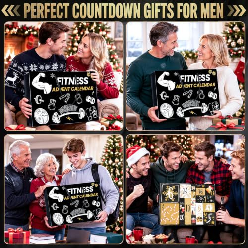 Movinpe 24-Day Fitness Advent Calendar Workout Accessories Gift Set
