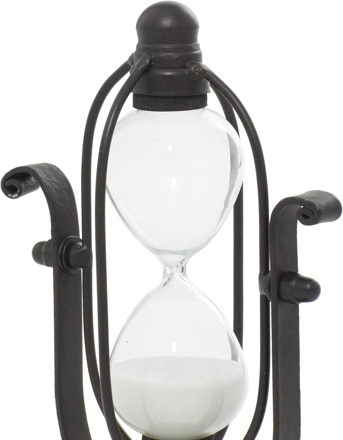 Traditional Black Metal Timer - 4x4x8 Inch Decorative Home Accent