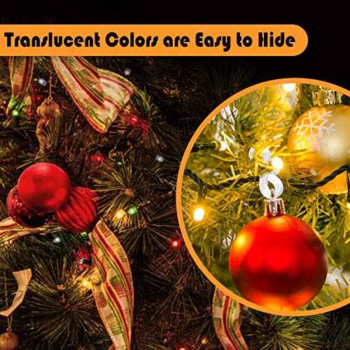 TITE 100 PCS Mini Plastic Gutter Hanging Hooks for Outdoor Christmas Lights, S Clips for Party, Birthday, Wedding Decoration(A)