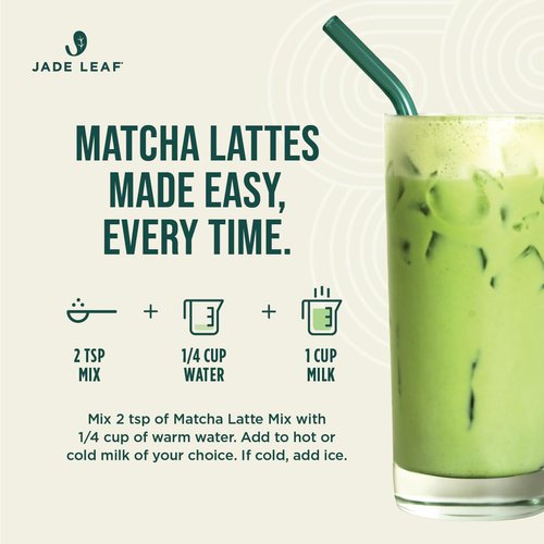 Jade Leaf Matcha Organic Matcha Latte Mix - Lightly Sweet Japanese Green Tea Powder, 5.3 Ounce | Café Style Blend