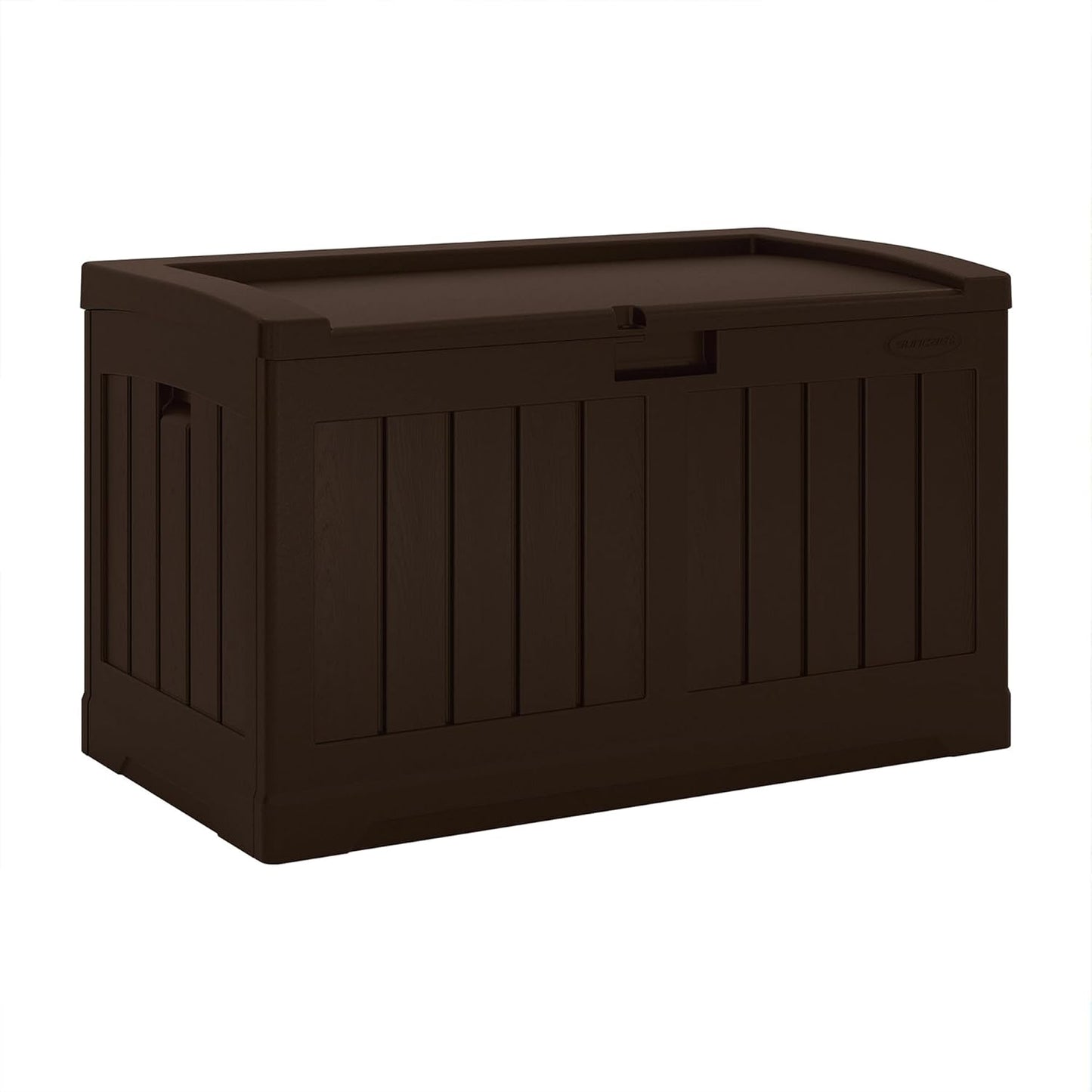 Suncast 50 Gallon Outdoor Storage Deck Box - All-Weather Resin with Bench Seat | Java Color