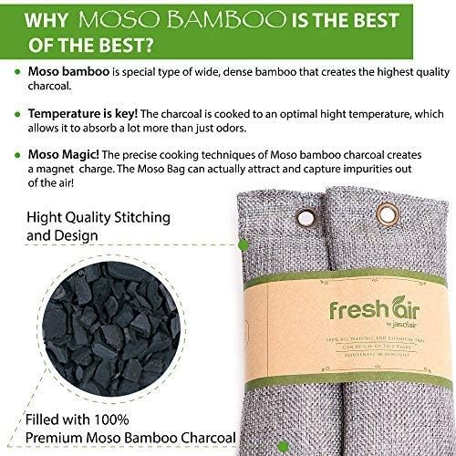 Jasclair Refill Bags for Dekor Plus Diaper Pail - Odor-Locking Multi-Layer Liners | 4 Pack | Light Baby Powder Scent