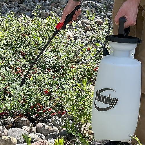 2 Gallon Lawn & Garden Sprayer for Weeds Insects & Deck Cleaning - Roundup