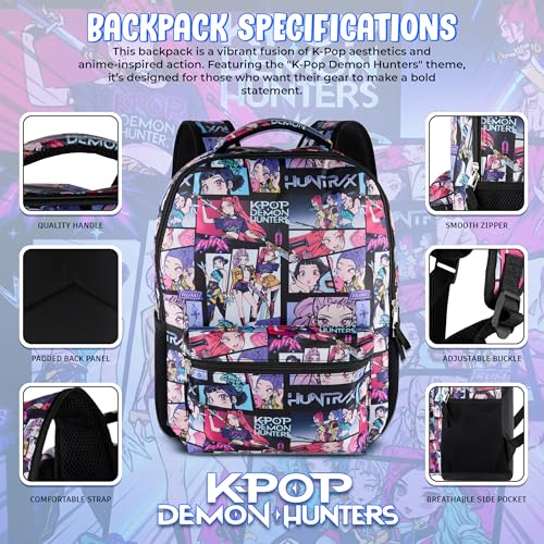 AI ACCESSORY INNOVATIONS K-Pop Demon Hunters Huntrix 16” Backpack for