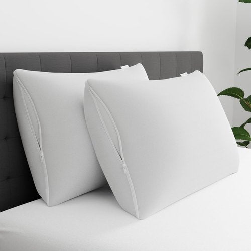 AllerEase Pillow Protectors - Advanced Allergy Protection, Moisture Wicking - Set of 4 Standard/Queen, Zippered