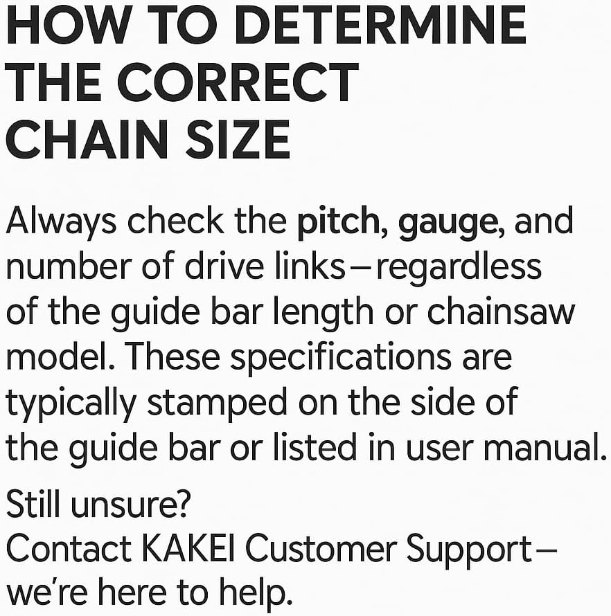 KAKEI 18-Inch Chainsaw Chain - 3/8" LP Pitch, .050" Gauge, 62 Drive Links - Fits Poulan, Kobalt, Echo & More | Semi Chisel (3 Chains)