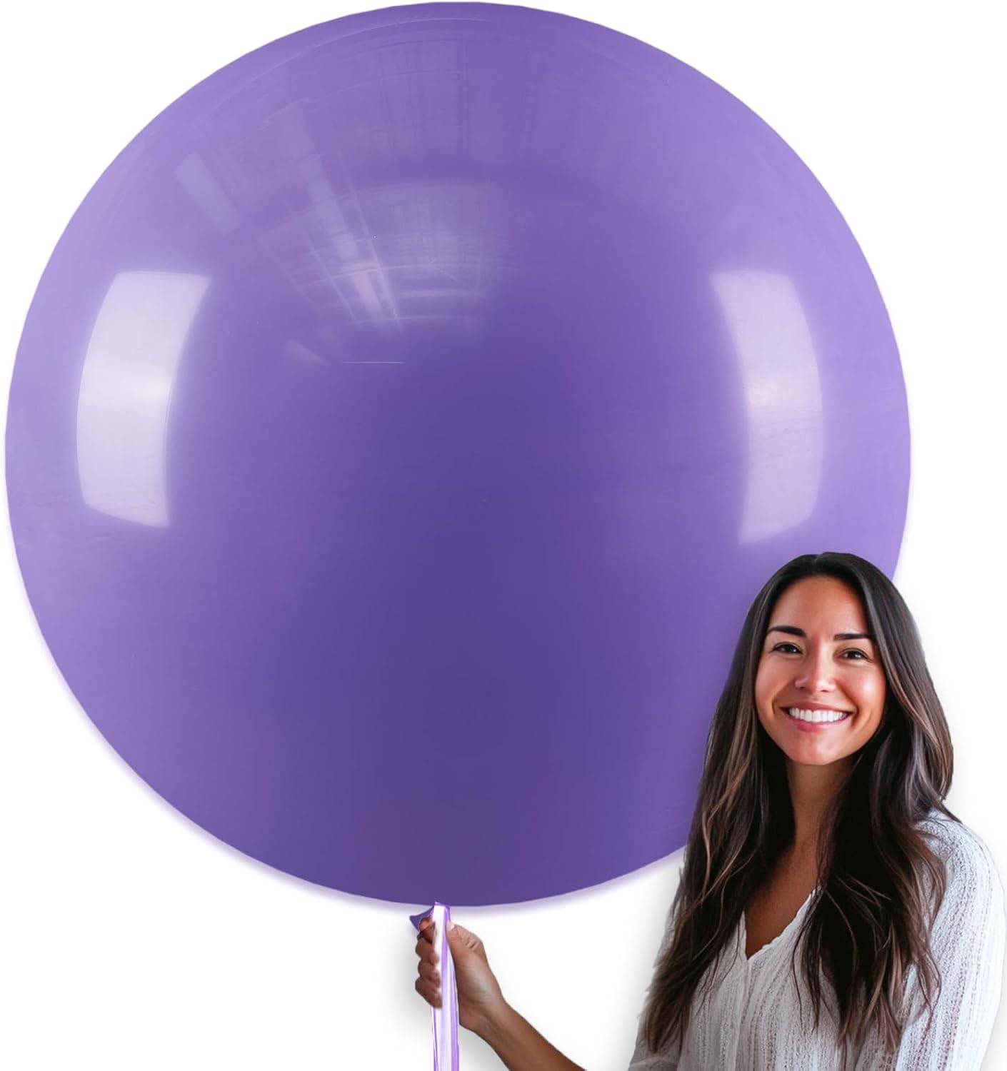 PartyWoo Purple Balloons - 36 Inch Latex Balloons for Birthday, Baby Shower & Wedding Decor