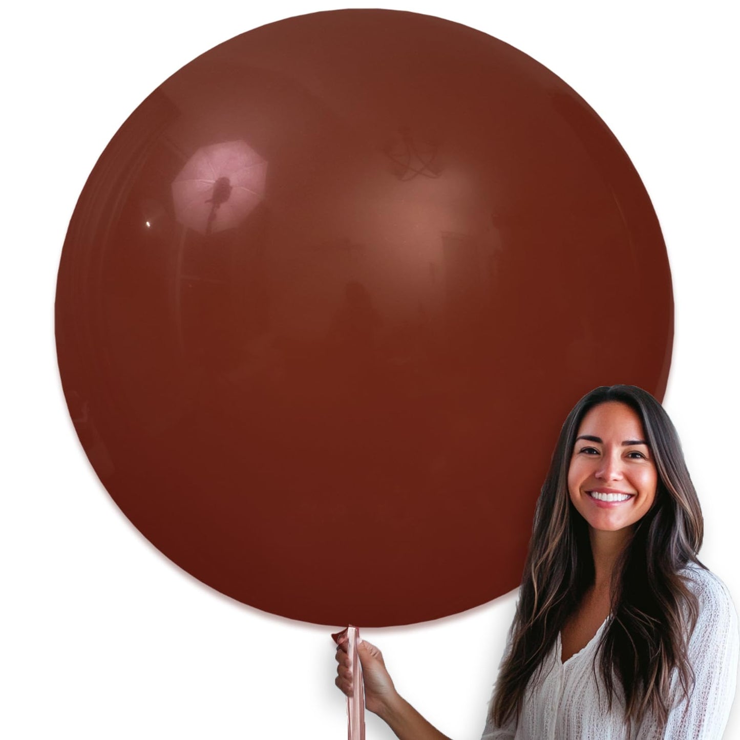 PartyWoo Dark Brown Balloons 4pcs 36 Inch Boho Neutral Coffee Tan Latex Helium Balloons for Graduation Anniversary Birthday Boy Baby Shower Jungle Safari Fall Cowgirl Party Decorations Brown-F08