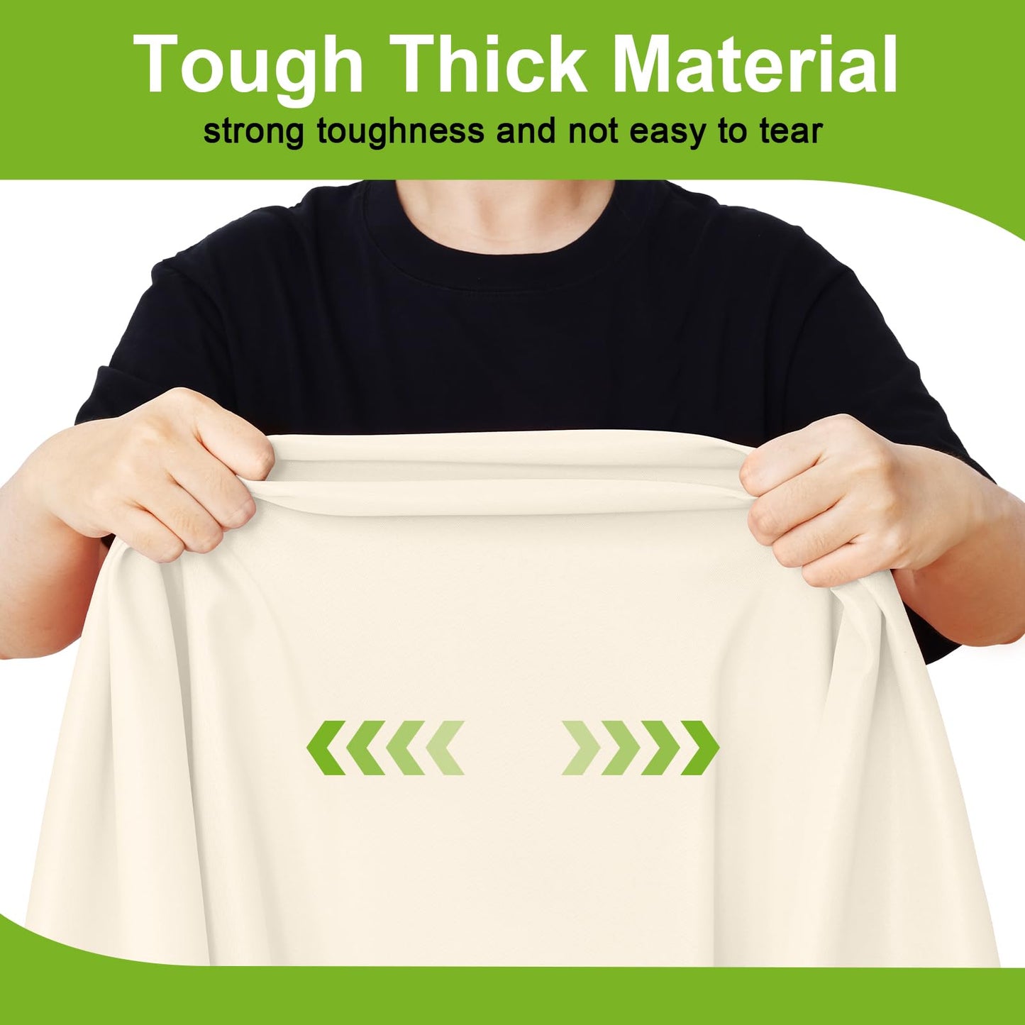 Smiry Round Spandex Tablecloth, Elastic Fitted Washable Tablecloths for 42"-50" Tables, Waterpoof Stretch Picnic Table Cover for Dining, Indoor and Outdoor, Beige