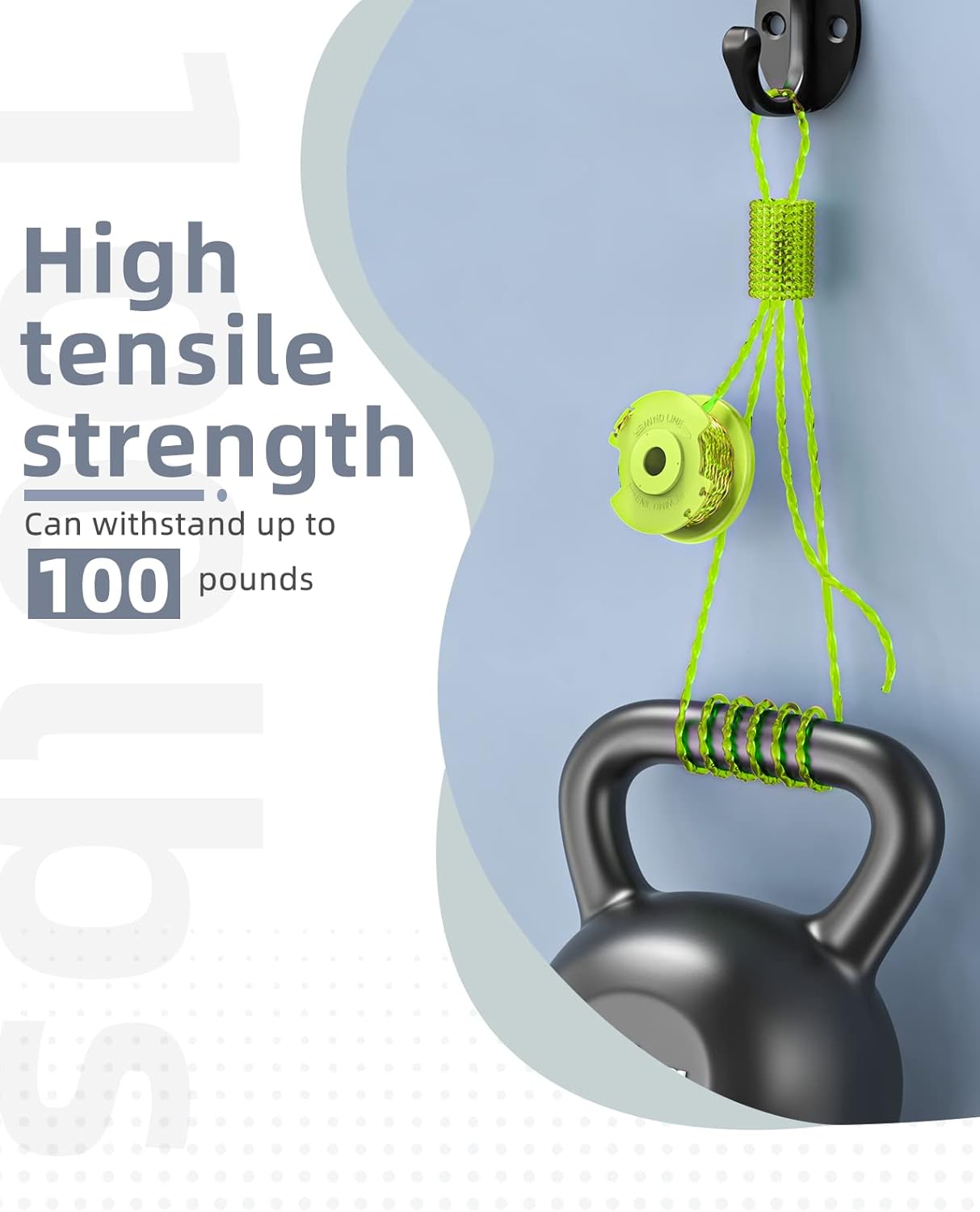 Ryobi String Trimmer Refill Line - 0.08'' Weed Wacker String (10 Replacement Spools & 2 Caps)