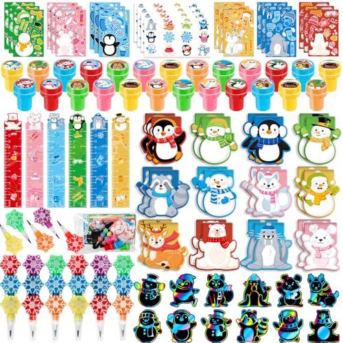 BenLouis Winter Animal Stationery Set for Kids 24 pcs Party Favors