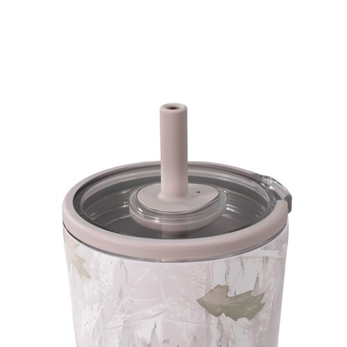 HydroJug Everyday Tumbler 14 oz – Ceramic-Lined Insulated Tumbler with Straw and Soft-Touch Lid, Cup Holder Friendly, Double-Wall Vacuum Insulation, Reusable Travel Cup – Camo
