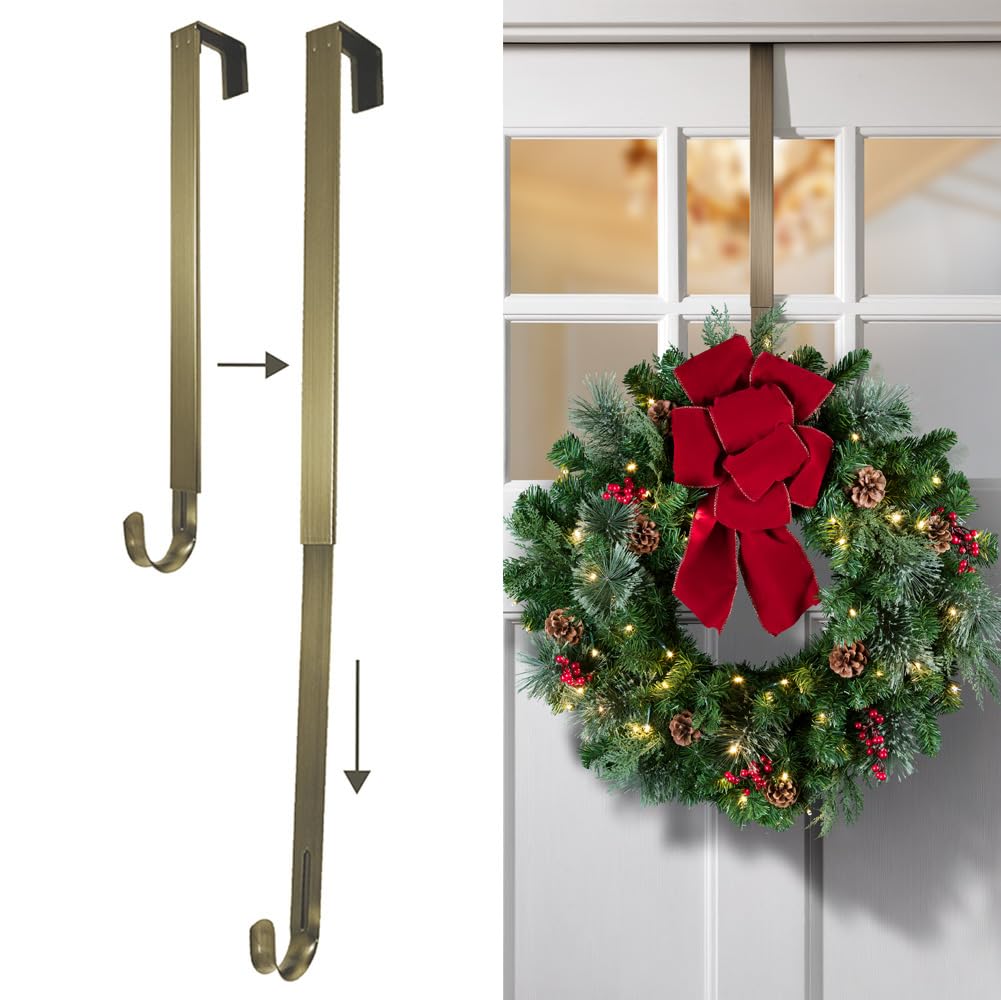 Haute Decor Adjustable Length Wreath Hanger - 20 Lb. Capacity