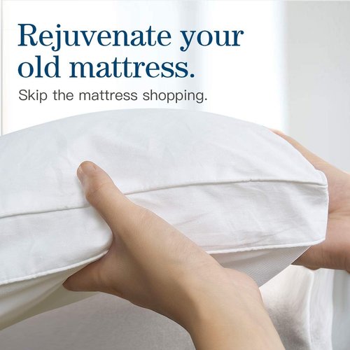 COONP Queen Mattress Topper - Extra Thick Cooling Pillowtop Bed Pad with Deep Pocket (8-21 Inch)