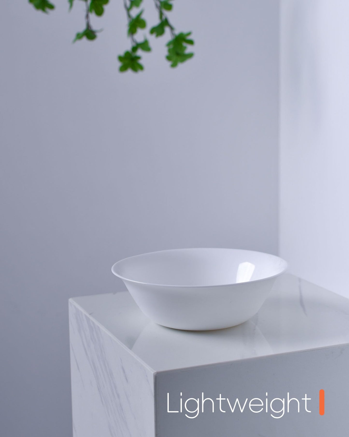 LaGlint 25OZ Cereal Soup Bowl Set of 4, Opal Glass 7.5 inch White Bowls for Ramen, Noodle, Salad, Fruit, Dishwasher and Microwave Safe