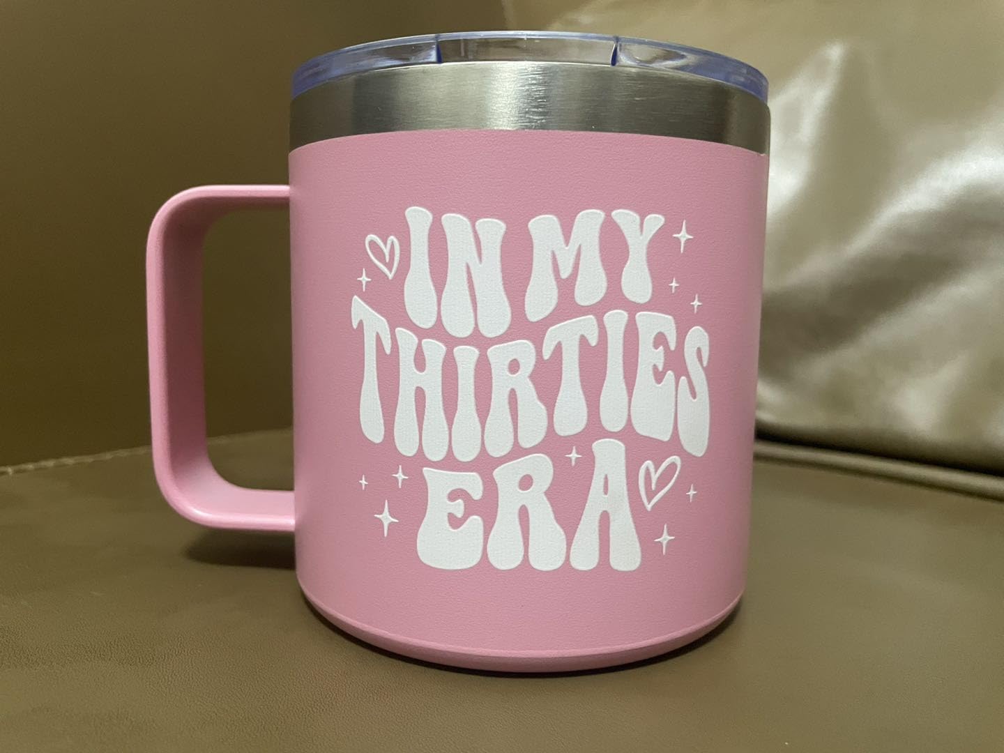 EXIGENT In My Thirties Era Coffee Tea Cup Mug Collectible 14Oz Ounces 30th Birthday Gifts 1995 Decorations (Pink_30, 14oz)