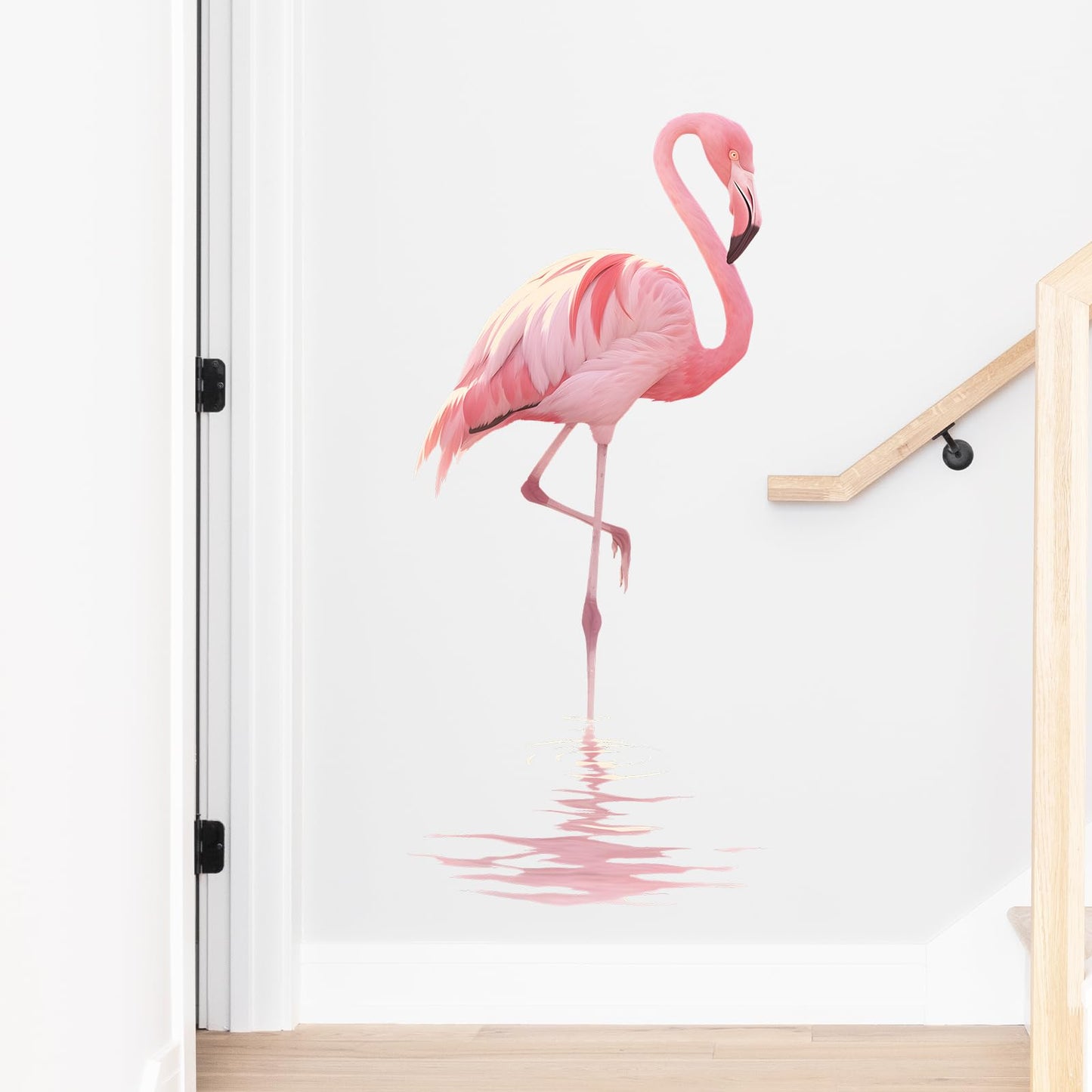 RoyoLam Pink Flamingo Bird Wall Decal Animal Wall Sticker