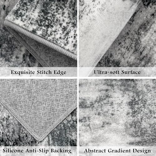 Tritard Upgrade Non Slip Kitchen Rugs Sets of 3 Washable Mats for