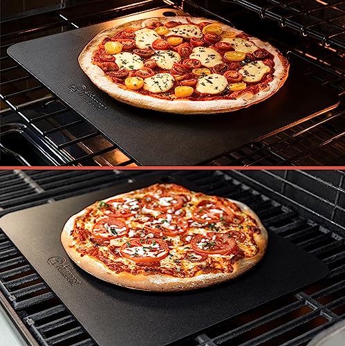 16 Inch Pre-Seasoned Steel Pizza Baking Steel - Large Oven Ready