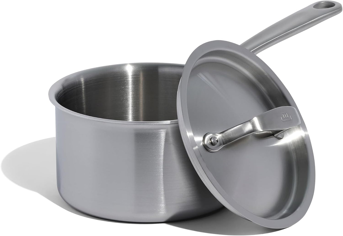 Made In Cookware - 2 Quart Stainless Steel Saucepan with Lid - Professional 5 Ply Induction Compatible Cookware