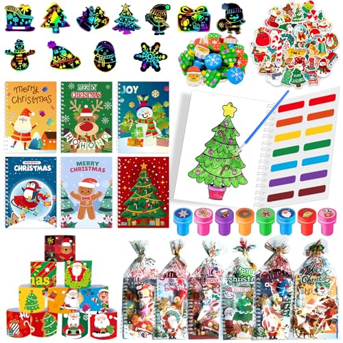 24Pack Christmas Coloring Books Kids Party Favors Bulk Holiday Gifts & Toys