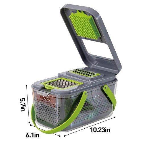 APSARAS USA Pro 18 in1 Vegetable Chopper, Food Chopper with Container, Veggie Slicer & Cutter for Onion Salad,Kitchen Gadgets Accessories,Home Essential Gadget&Kitchen,1.8L