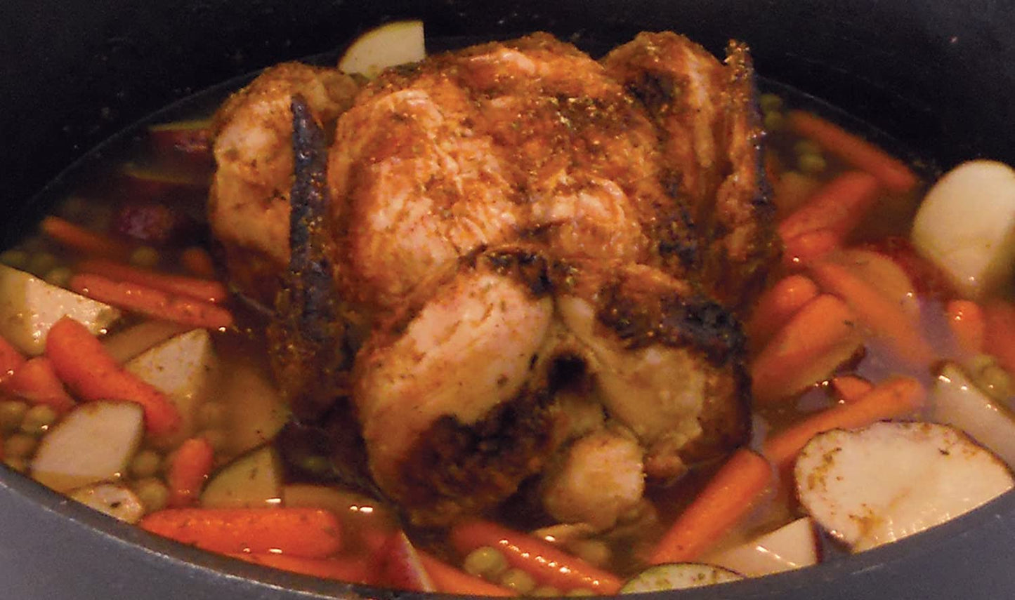 4 Qt. Seasoned Cast Iron Dutch Oven with Feet and Coal Lid