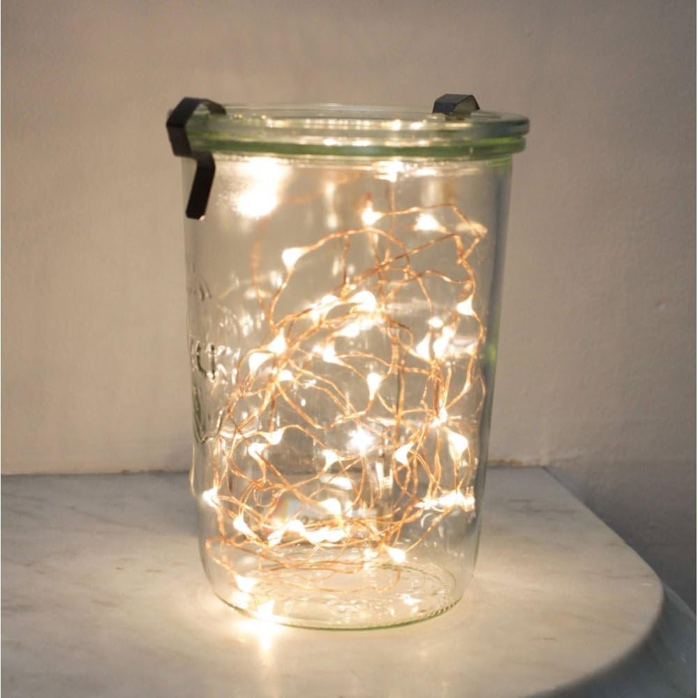 Battery Operated 6 ft Silver Fairy String Lights - LED Decorative Lights for Home & Party