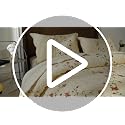 VCTOPS Floral Embroidered Oversize Queen Bedspread & Pillow Shams Set - Cotton, Reversible