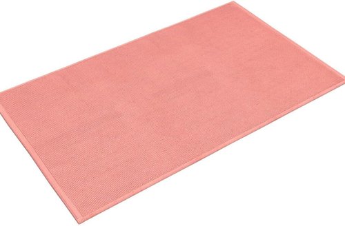 Cotton Paradise 100% Cotton Bath Mat - Soft, Absorbent, Non-Slip | Quick Dry, 20x34 Inch, Coral