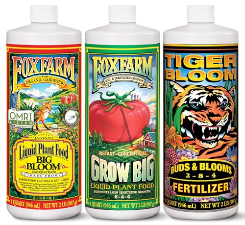 Liquid Plant Fertilizer Trio Pack - 2 Pints - Supports Vigorous Growth & Fruit