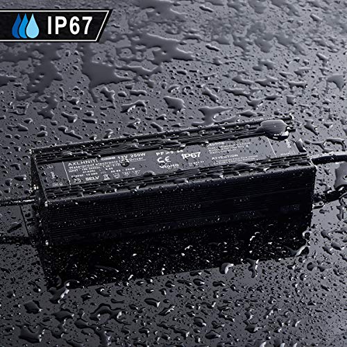 AXLHNITI 250W 12V Waterproof IP67 LED Power Supply Transformer - 110V AC to 12V DC for Outdoor & Indoor LED Lights