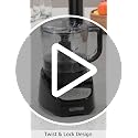 BLACK+DECKER 8-Cup Food Processor with Shred & Slice Disc, Reversible Blade, Food Grater Accessory, 450W